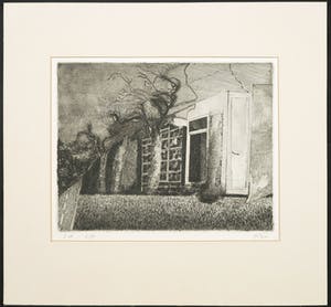 Niet of onleesbaar gesigneerd - Ets, Zachte deur kopen? Bied vanaf 1!