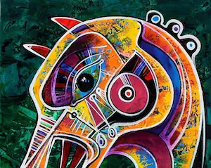 Simeon Gonzales - ... Caballtio en el Campo ... Acrylschilderij van Simeon Gonzales kopen? Bied vanaf 349!