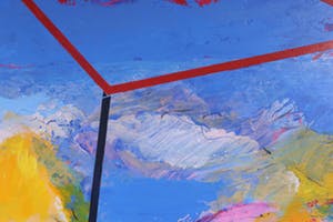 Franscz Witte - Gemengde techniek op doek, Spaans landschap (Groot) kopen? Bied vanaf 100!