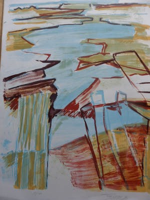 Frea Lenger - Zeefdruk , zonder titel kopen? Bied vanaf 15!