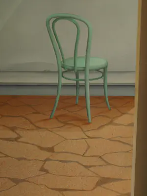 Kees Gerritse - Trompe-l'oeil : Open deur - olieverf op doek – 1974 – Ingelijst, 140 x 70 cm. kopen? Bied vanaf 400!