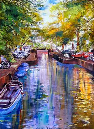 Elena Polyakova - Elena Polyakova - Zonlicht in Amsterdam verkocht voor € 65!