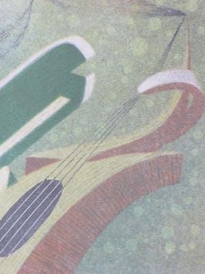 Harry van Kruiningen - De Gitaarspeler - Kleurenlitho kopen? Bied vanaf 85!