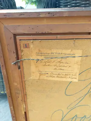 Frans Hogerwaard - winters beeld rivier kopen? Bied vanaf 500!