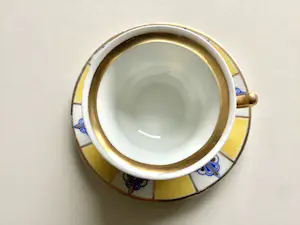 Rosenthal - Art Deco kop en schotel - hand gedecoreerd en gesigneerd kopen? Bied vanaf 10!