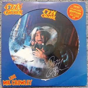 Ozzy Osbourne - Mr. Crowley Live, Picture Disc Maxi Single, signiert: Ozzy Osbourne verkocht voor € 49!