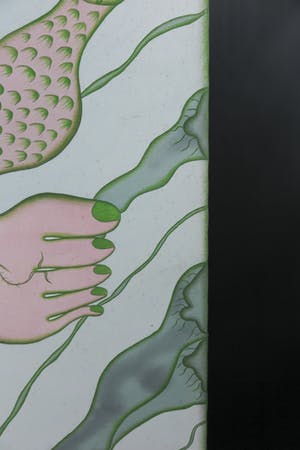 IGAK Murniasih - Olieverf op doek, Kutulong di Kau Supaya Tidak Jatuh (Groot) kopen? Bied vanaf 1000!