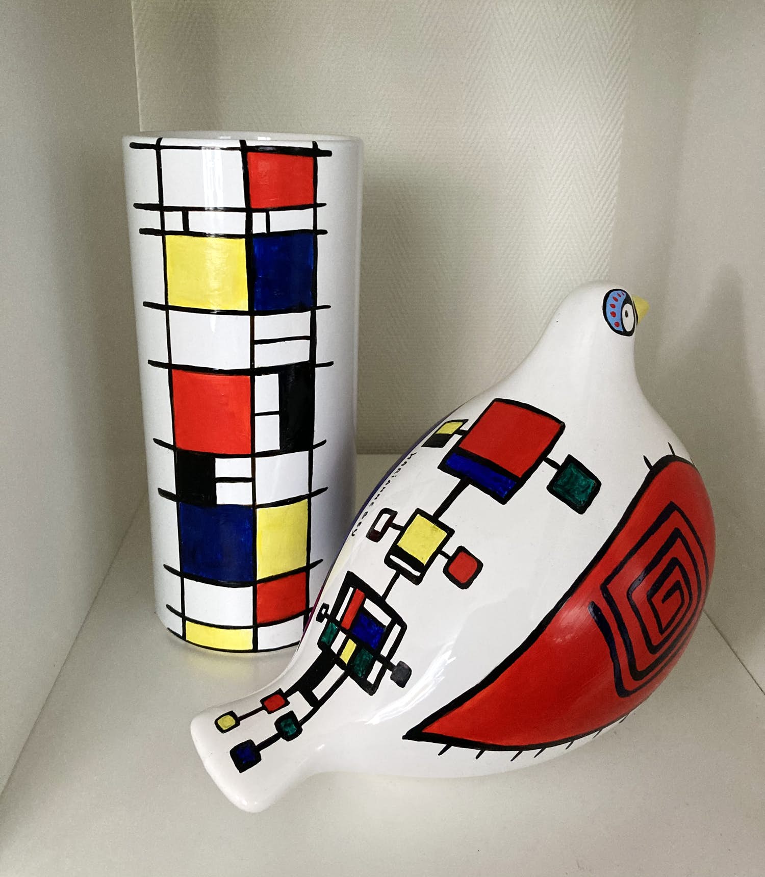 Marianne Bey - Vaas & Beeld / Mondriaan Style kopen? Bied vanaf 50!