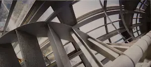 Henze Boekhout - Cibachrome ''Interieur van de glazen toren, Boijmans van Beuningen'' 1986 kopen? Bied vanaf 135!