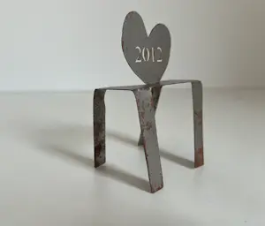 Klaas Gubbels - Stalen sculptuur | 'Nieuwjaarswens 2013' kopen? Bied vanaf 20!