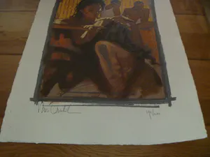 Nico Vrielink - fraaie zeefdruk op dik papier , genummerd 194 / 200 kopen? Bied vanaf 30!