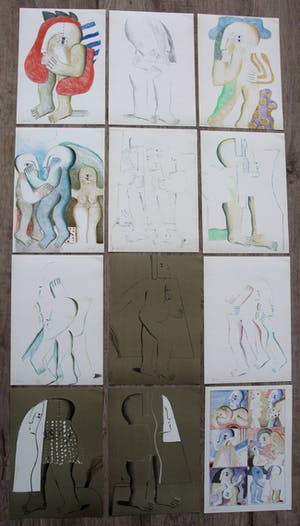 Horst Antes - litho: Dreiundsechzig offsets kopen? Bied vanaf 995!