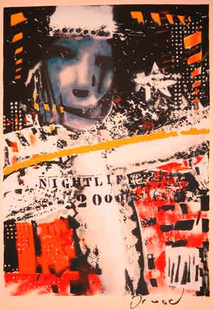 Herman Brood - Zeefdruk, Nightlife (Groot) verkocht voor € 150!