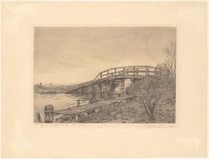 Harmen Eikema - gekleurde ets | Jaagpad a/d Schinkel (situatie ca. 1920-1925) kopen? Bied vanaf 29!