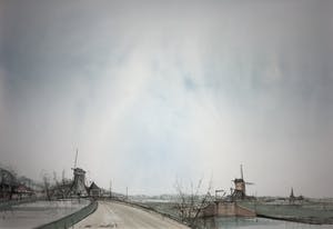 Ciano Siewert - Originele aquarel in stijlvolle omkadering kopen? Bied vanaf 125!