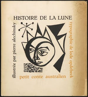 Pierre Alechinsky - en Lode Opdebeek - Litho en typografie, Zeldzame uitgave van Histoire de La Lune kopen? Bied vanaf 1!