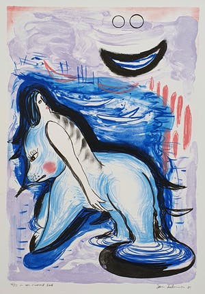 Jan de Bruin - In een vreemd bed | Litho kopen? Bied vanaf 35!