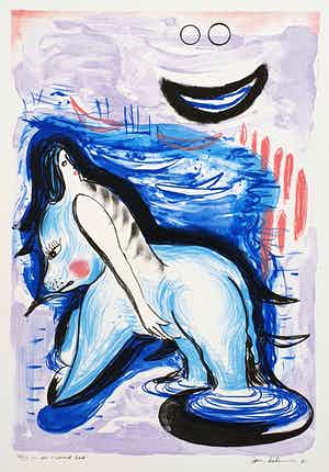 Jan de Bruin - In een vreemd bed | Litho verkocht voor € 35!