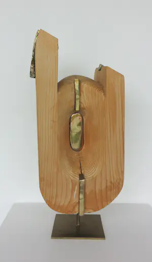 Frans Kokshoorn - Sculptuur van hout met metalen elementen kopen? Bied vanaf 150!