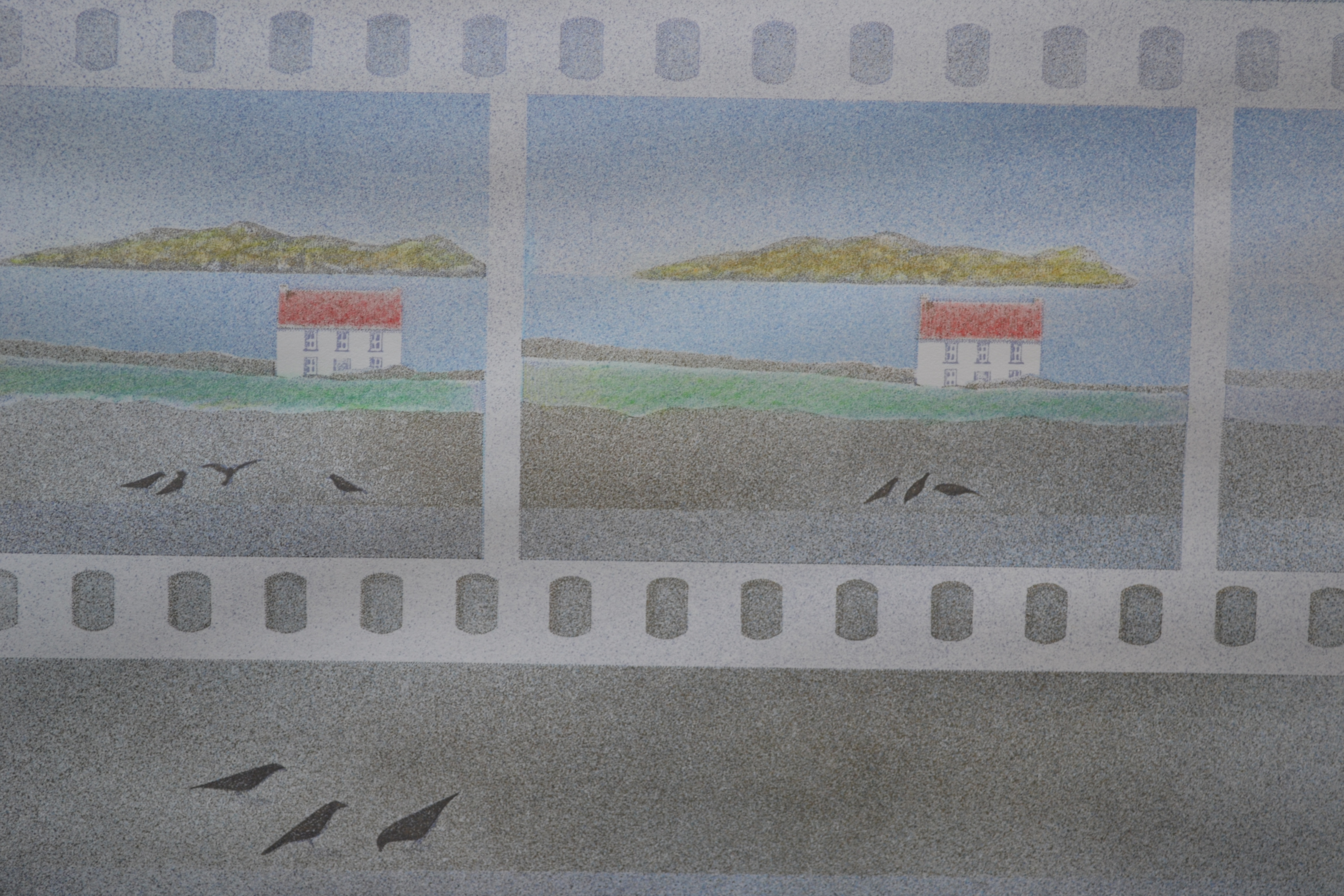 Annet Ardesch - Spritzdruk - "Kraaienkust" - handgesigneerd kopen? Bied vanaf 1!