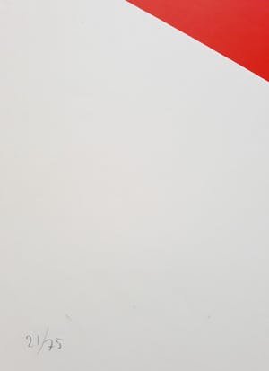 Franz Deckwitz - Geometrisch abstracte compositie, zeefdruk kopen? Bied vanaf 40!