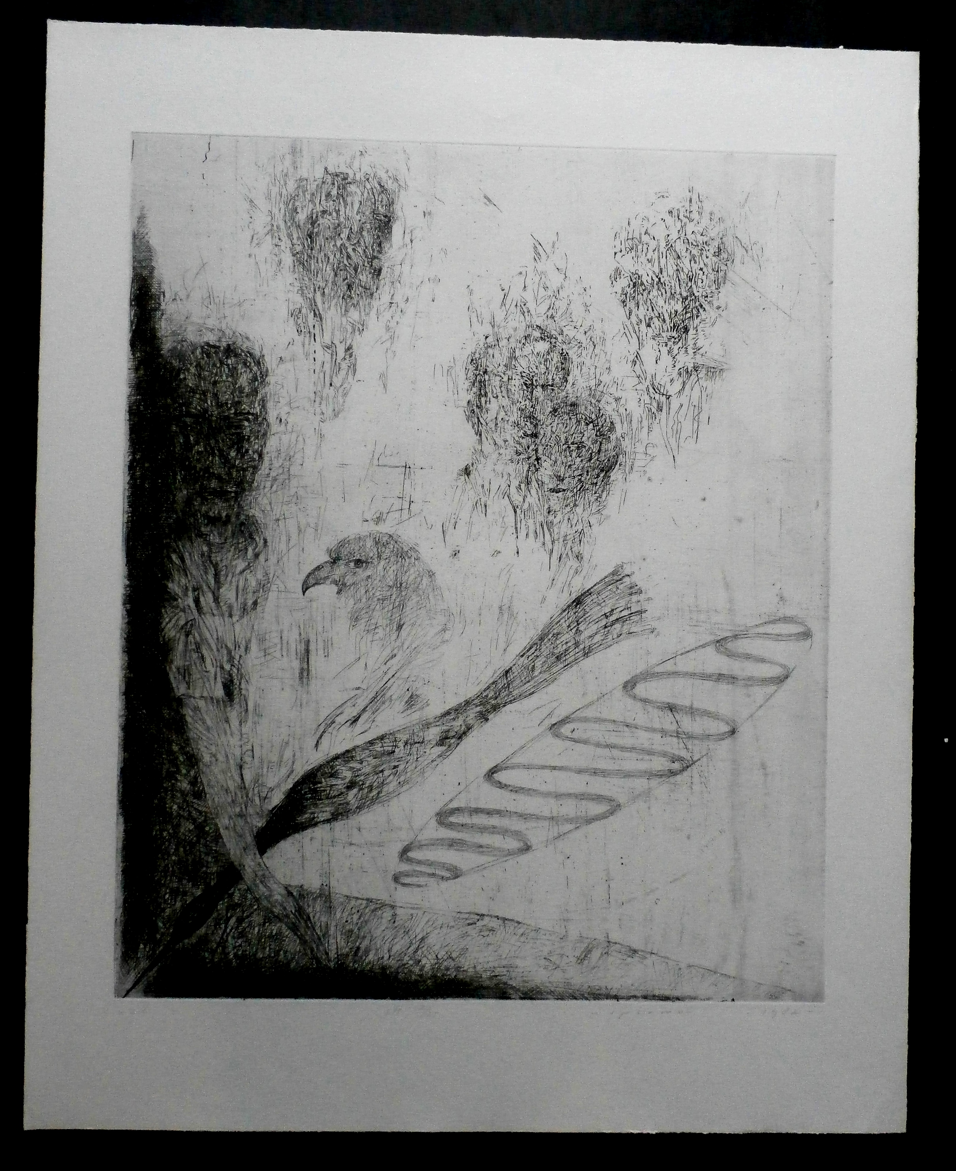 Kees Spermon - ets: zonder titel - 1982 kopen? Bied vanaf 45!