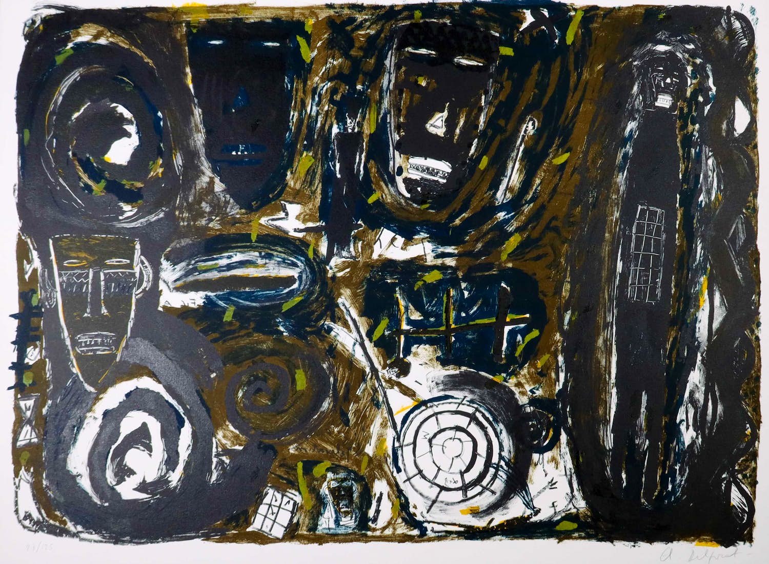 Helene Delprat - Litho, Zonder titel verkocht voor € 80!