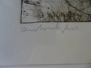 Anton Heyboer - Ets, titel Het Symbool van de onschuld. kopen? Bied vanaf 100!