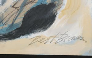 Bert Braam - Gemengde techniek op karton, Lot van drie abstracte composities kopen? Bied vanaf 1!