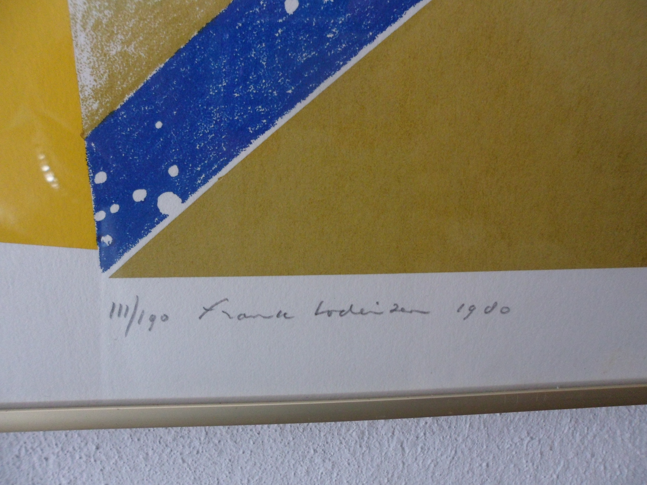 Frank Lodeizen - Abstracte compositie, Kleurenzeefdruk kopen? Bied vanaf 40!