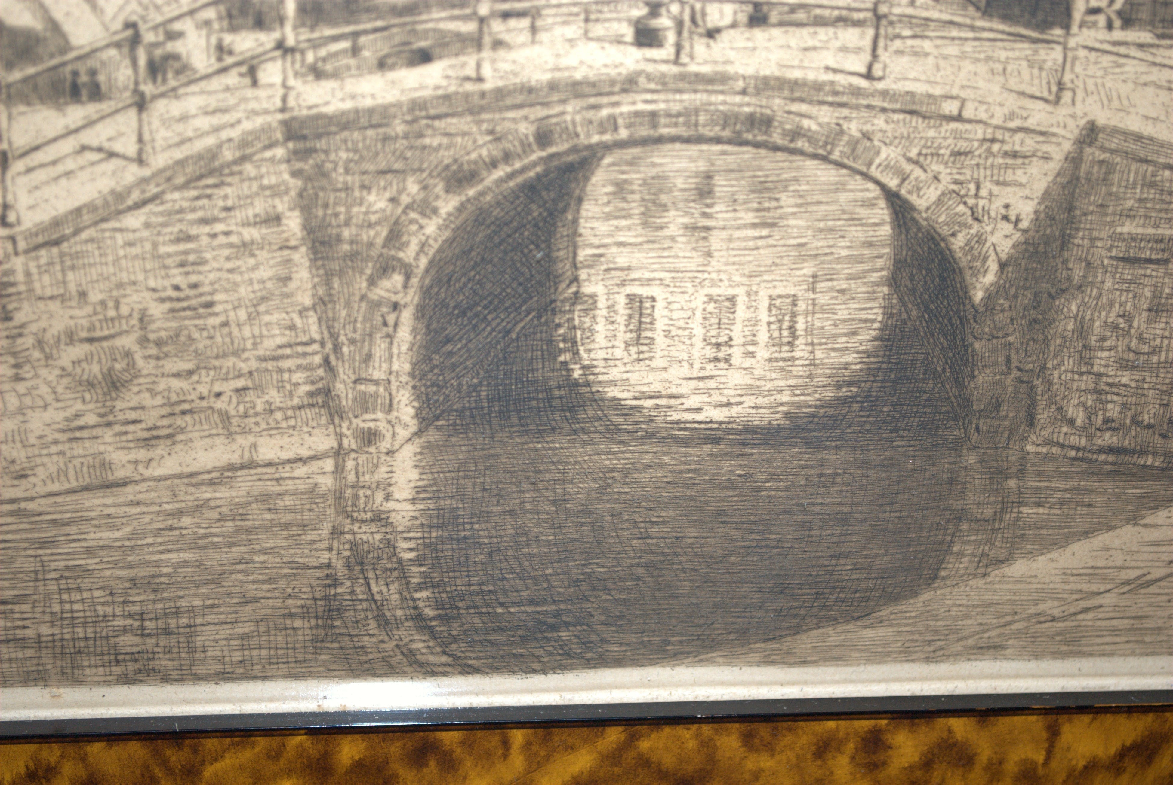 Simon de Heer - Leeuwarden, de Waag en Lange Pijp - ets kopen? Bied vanaf 40!