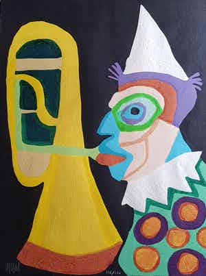 Karel Appel - Clown d'Amsterdam verkocht voor € 1550!
