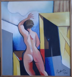 Dirkjan Ribbeling - Naakte vrouw in atelier kopen? Bied vanaf 100!