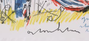 Anton Heyboer - Krijttekening, IJmuiden 1950 ... - Ingelijst kopen? Bied vanaf 250!