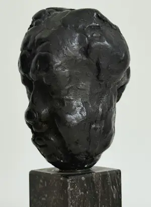 Pieter d' Hont - Bronzen sculptuur | 'Michel Simon' | 1967 kopen? Bied vanaf 750!