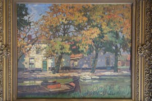 Ben Viegers - olieverf op doek, boerderij kopen? Bied vanaf 500!