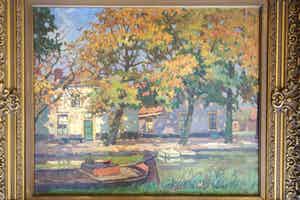 Ben Viegers - olieverf op doek, boerderij verkocht voor € 500!