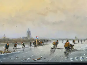 L. van Vugt - IJspret in de polder. kopen? Bied vanaf 200!