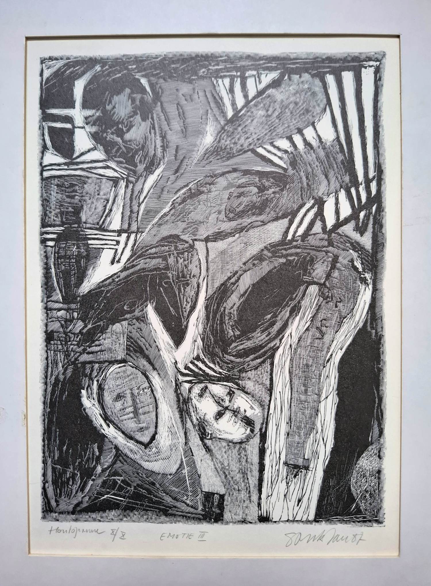 Jan Smitz - Emotie III (gravure originale) kopen? Bied vanaf 45!