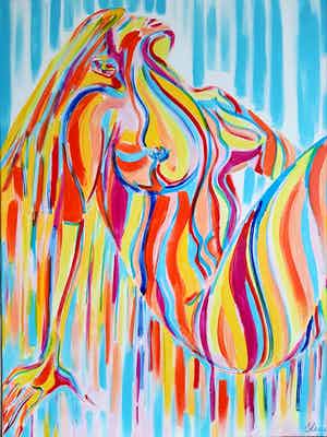 Elena Polyakova - Naakt in de kleur verkocht voor € 125!