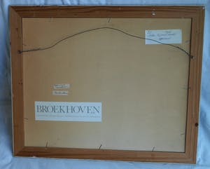 AcheterSierk Schroder - Aquarel , Liggend halfnaakt – gesigneerd & ingelijst – 1982? Enchérissez de 750!