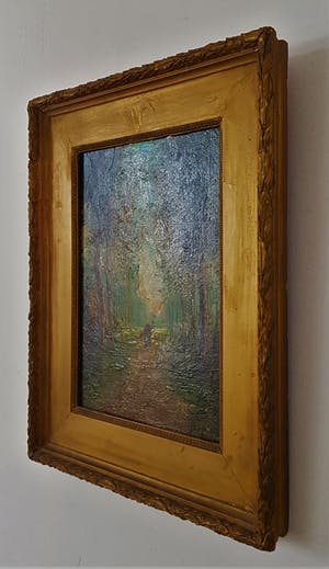 Niet of onleesbaar gesigneerd - landschap met figuur kopen? Bied vanaf 1!