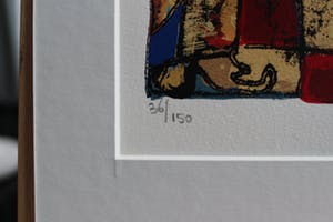Sjer Jacobs - Zeefdruk Getiteld "Figuren" - Oplage 36/150 kopen? Bied vanaf 35!