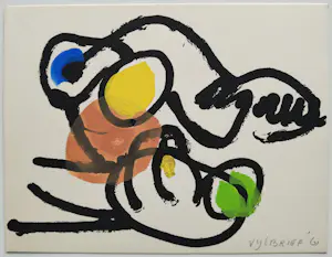 Ernst Vijlbrief - spel en nederlaag – 4 ingekleurde zeefdrukken kopen? Bied vanaf 199!