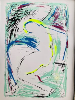 Frits Jansen - KUNST IS MOOIJ map met 7 werken van div kunstenaars en gedicht van Remco Camper kopen? Bied vanaf 75!