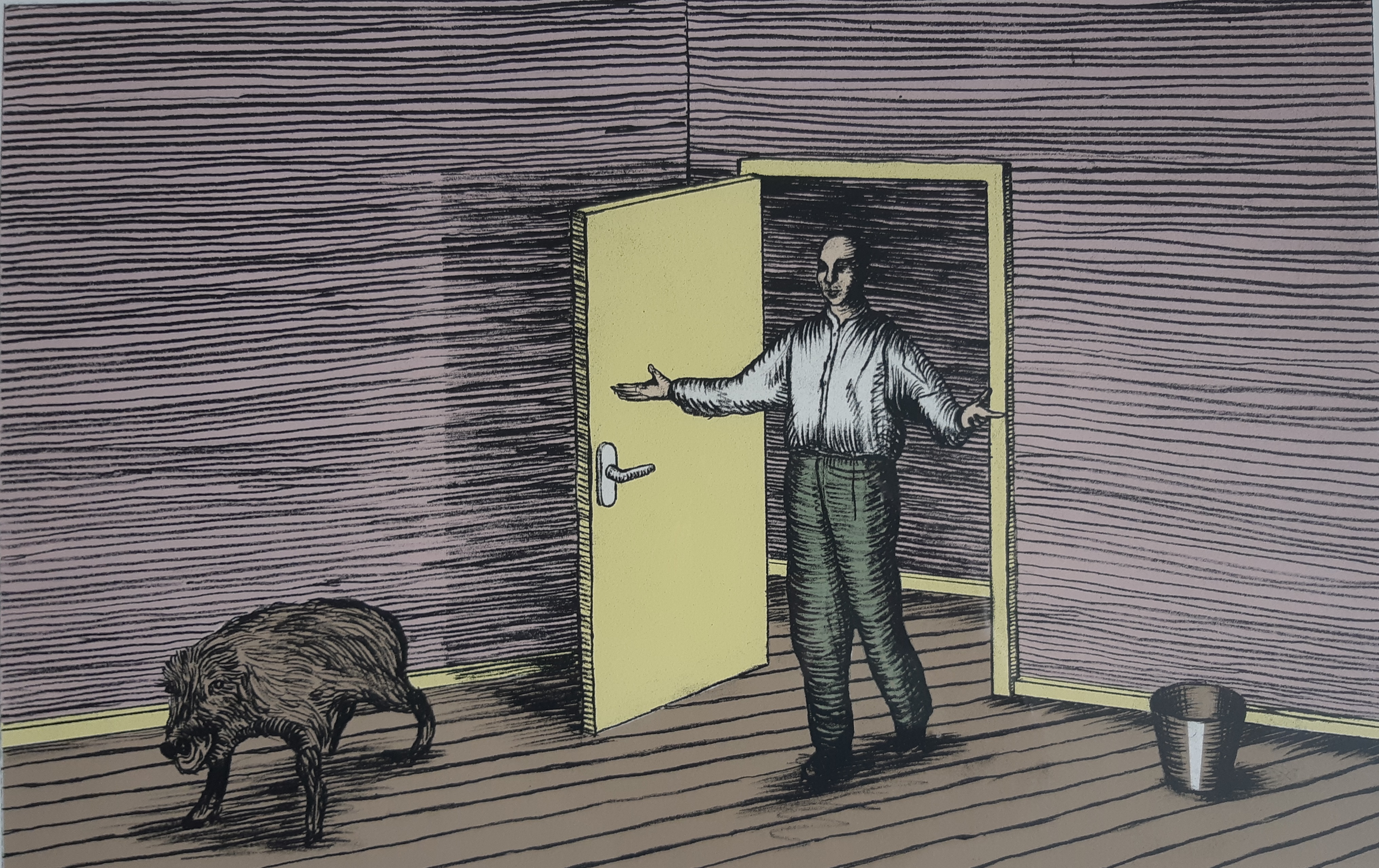 Hewald Jongenelis - Vertrek met zwijn verkocht voor € 60!