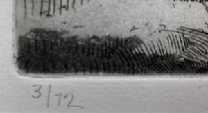 Nicolaas Wijnberg - ets - 'Landschap met bomen' - 1978 - Oplage slechts 12 stuks! kopen? Bied vanaf 49!