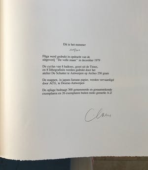 Hugo Claus - Kleurenlitho - Fuga - Lente 2 - 1979 - 105/300 kopen? Bied vanaf 75!