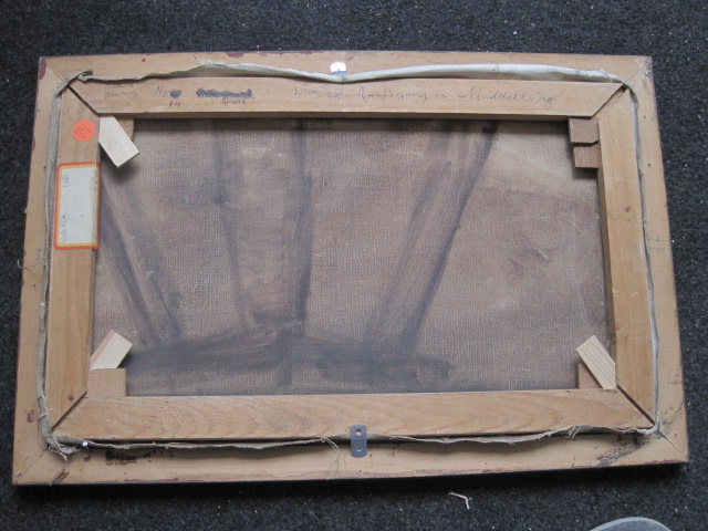 Niet of onleesbaar gesigneerd - impressionistisch olieverf "landschap bij Belfeld Limburg" kopen? Bied vanaf 1!