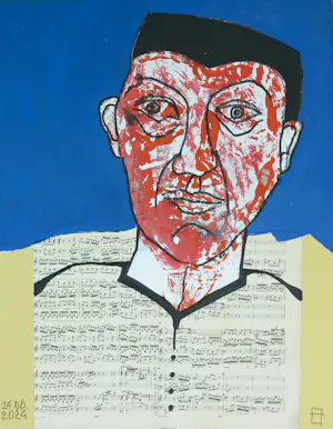 Philip Vencken - Collage op papier, Lot van vier werken kopen? Bied vanaf 60!